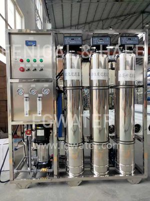 Sistemas de dose químicos comerciais do reverso 1500gpd do tratamento da água