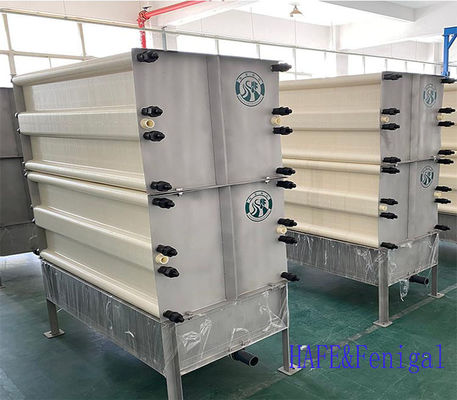 Membranas ecológicas Mbr Folha plana Filtração de esgoto cerâmica Fluxo eficiente
