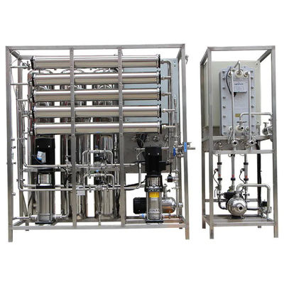 500LPH Instalação de tratamento de água potável de aço inoxidável para uso industrial
