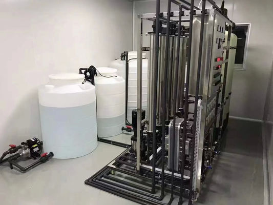 500LPH Instalação de tratamento de água potável de aço inoxidável para uso industrial