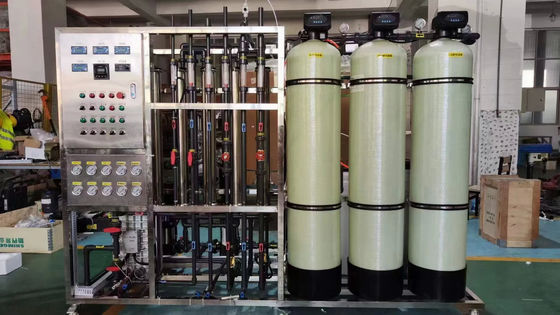 500LPH Instalação de tratamento de água potável de aço inoxidável para uso industrial