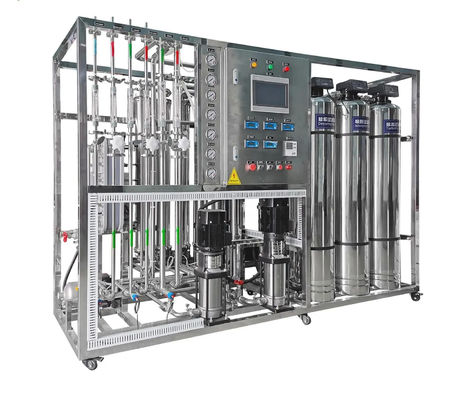500LPH Instalação de tratamento de água potável de aço inoxidável para uso industrial