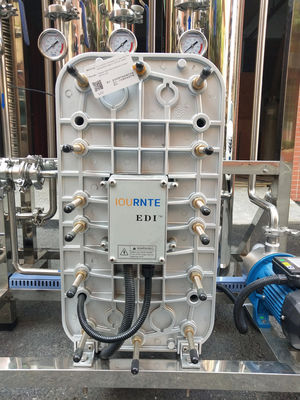 Máquina de água ultrapura de baixa energia 500L/H EDI de osmose reversa para eletricidade