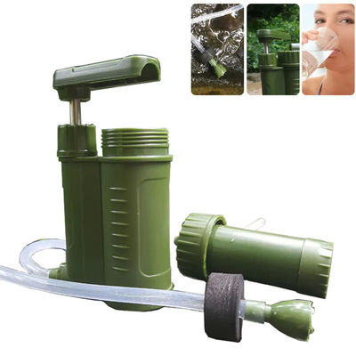 Sistema de filtragem de água portátil de palha