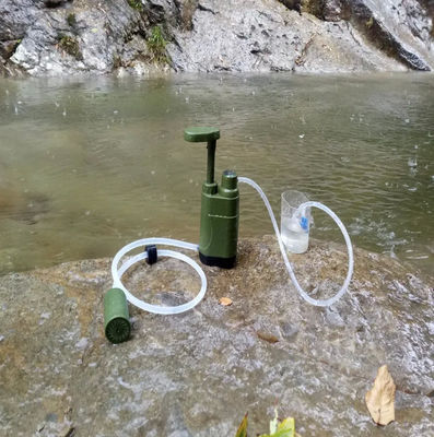 Sistema de filtragem de água portátil de palha