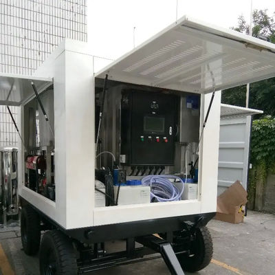 Engenharia ao ar livre Sistema de purificação de água móvel portátil em caminhão