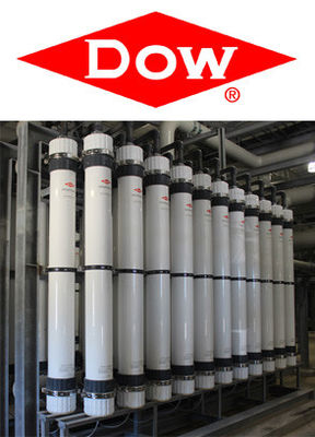 Modulo de membrana industrial PVDF DOW UF SFP-2880 / SFD-2880 com alta taxa de fluxo e fluxo