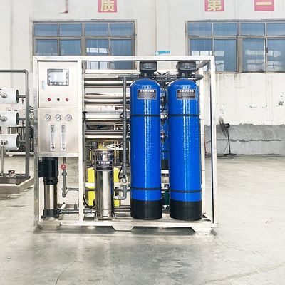 1TPH 2.1kW-380-415V 2xFRP Tanques de Água Salgada Usina de Água de Osmose Reversa