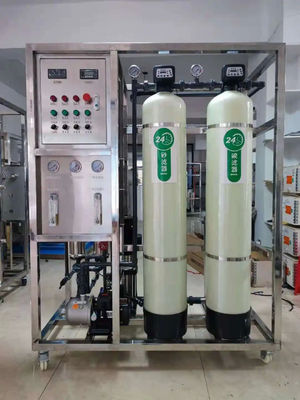 500L/H 1.7kW-380-415V 2x FRP Tanques Água Salgada Usina de Água de Osmose Reversa