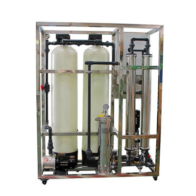 3TPH 5.5kW-380-415V 2xFRP Tanques de Água Salgada Usina de Água de Osmose Reversa