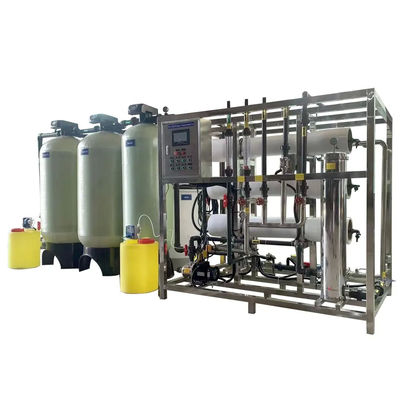 5TPH 7.4kW-380-415V 3xFRP Tanques de Água Salgada Usina de Água de Osmose Reversa