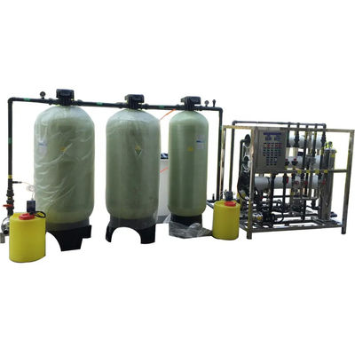 5TPH 7.4kW-380-415V 3xFRP Tanques de Água Salgada Usina de Água de Osmose Reversa
