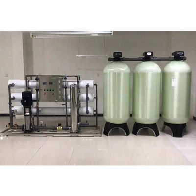8TPH 14kW-380-415V 3xFRP Tanques de Água Salgada Usina de Água de Osmose Reversa