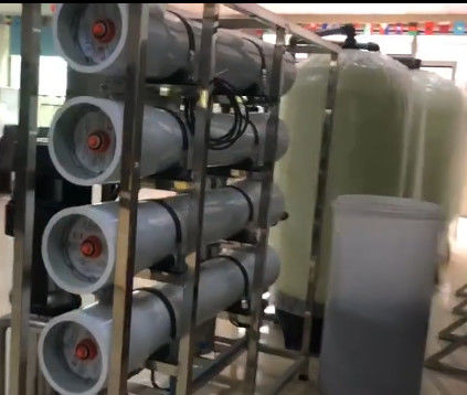 8TPH 14kW-380-415V 3xFRP Tanques de Água Salgada Usina de Água de Osmose Reversa