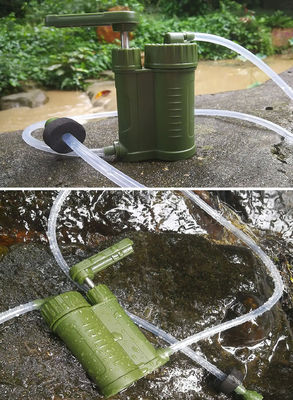 Sistema de purificação de água móvel portátil para caminhadas e acampamentos