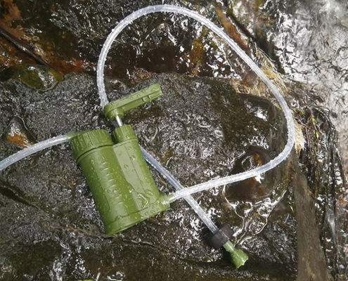 Filtro de água potável Sistema móvel de purificação de água para o exterior