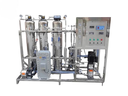 Máquina de água ultrapura de duplo estágio de 1000L/h para boilers da indústria alimentar