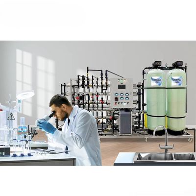 Máquina de filtragem de água industrial de osmose reversa de 1500 l/h com máquina EDI