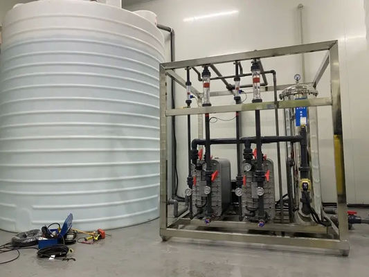 1000Lph RO+EDI de dupla fase para filtragem de água industrial