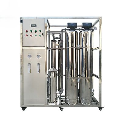 250LPH 2xSS304 Tanques Sistema comercial de filtragem de água potável RO purificada