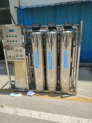 1TPH 3xSS304 Tanques Usina de água por osmose reversa para venda de água