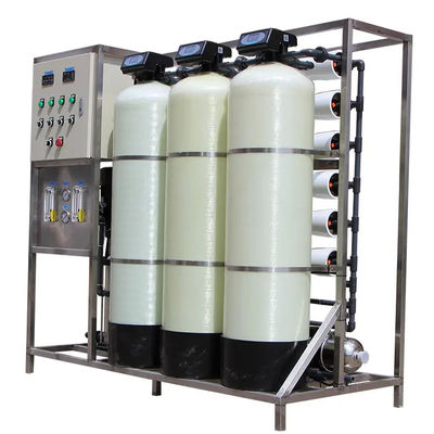 1.5TPH 3xFRP Tanques 160*85*170cm Instalação de água por osmose reversa para a indústria