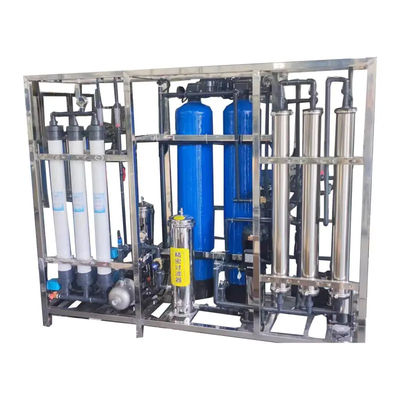 1.5tph 2xFRP Tanques de Água Salgada Usina de Água de Osmose Reversa para Indústria Agrícola