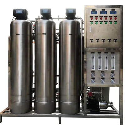 Fácil de operar 1.5TPH 3xSS304 Tanques de Água Salgada Usina de Água de Osmose Reversa