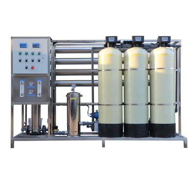 2TPH 3xFRP Tanques Usina de água de osmose reversa para fábrica de alimentos e bebidas
