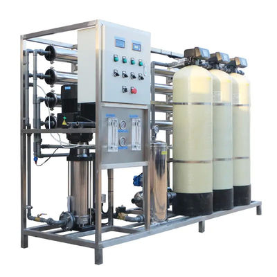 2TPH 3xFRP Tanques Usina de água de osmose reversa para fábrica de alimentos e bebidas