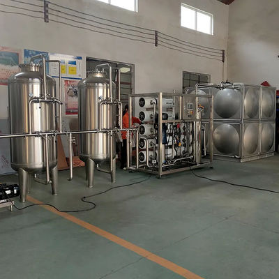 5TPH SS304 Tanques RO Sistema de Purificação para Água de Processo Industrial