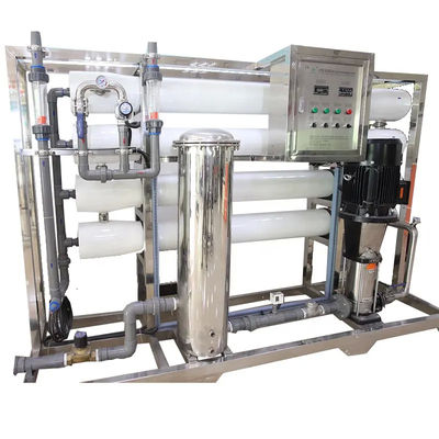 8TPH 14kW FRP Tanks RO Industrial Auto Máquina de Tratamento de Água Potável Com Indicadores de Status Operacional