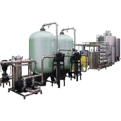 10TPH FRP Tanques Usina de água de osmose reversa para dessalinização de água do mar