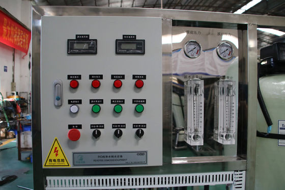 PRO-FD40160 1TPH Sistema de Osmose Reversa para Água Salobra Montado em Skid SS304 2.1kW TDS<2000ppm