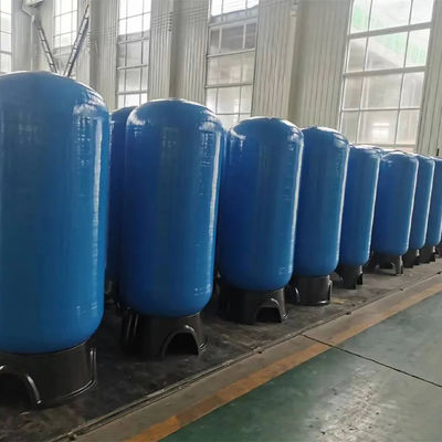 Vaso de pressão e filtro de FRP para tratamento de água industrial para amaciador de água