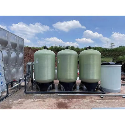 Industrial Grade Water Treatment FRP Tank With Flange High Strength Connection