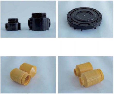 Tanque de tratamento de água de FRP 1365 φ325×1650mm 2.5'' Thread 2.0-2.5 T/H com anticorrosivo superior