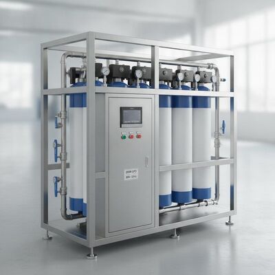 Sistema industrial de tratamento de água por osmose reversa 20000 GPD SS316L Frame Automático TDS Control 380V 50Hz