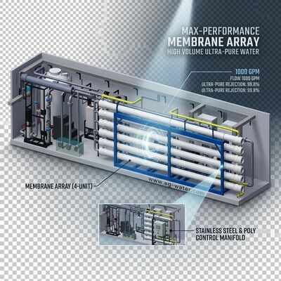 Equipamento de água pura RO em 100 TPD Solar Hybrid Containerized em unidade de 40ft para dessalinização de água do mar