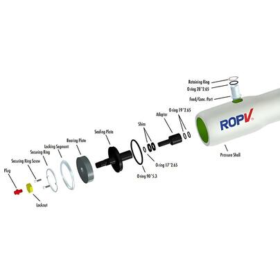 Kit de Travamento de Membrana RO de Alta Resistência Resistente à Corrosão Durável, Montagem de Segmento para Sistemas de Osmose Reversa