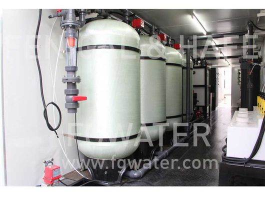 10FT 40m3/H Containerized a planta de tratamento de águas residuais