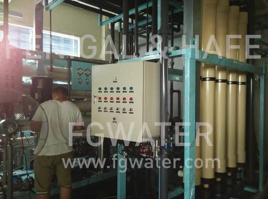 Osmose reversa do Seawater 100TPD para a água de alimentação da caldeira