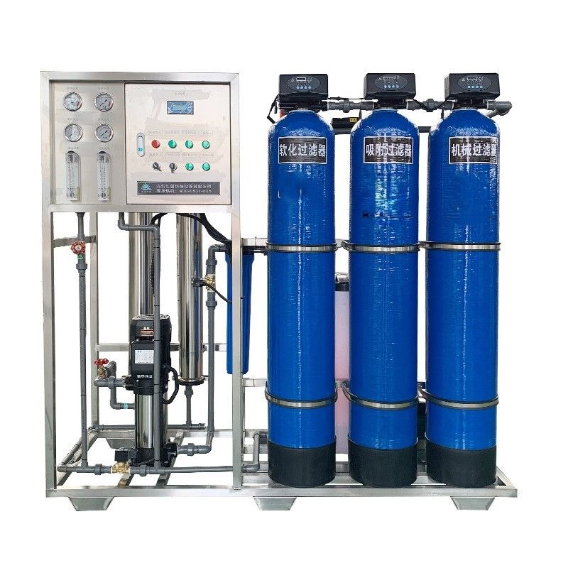 1.5TPH 3.0kW-380-415V 3xFRP Tanques de Água Salgada Usina de Água de Osmose Reversa