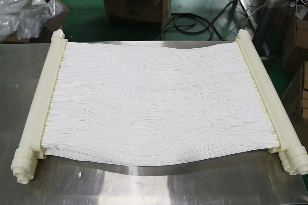 MBR Membranas Módulos de cortina baseados em PVDF aprimorado para processamento de alimentos Tratamento de águas residuais