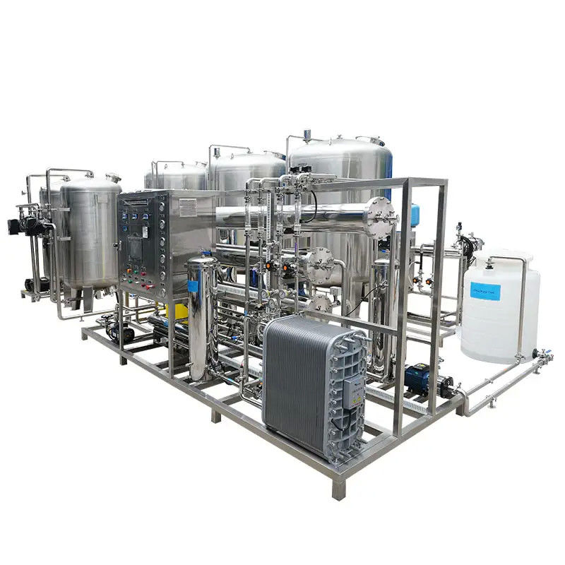 Máquina de Purificação de Água RO de Dois Estágios de 3000lph para Água de Poços Subterrâneos
