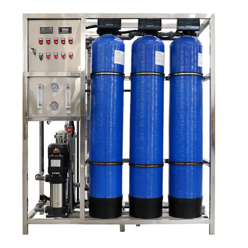 250 LPH 3xFRP Tanques Pequeno sistema de filtro de água por osmose reversa