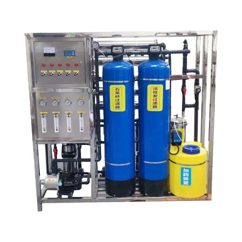 1.5tph 2xFRP Tanques de Água Salgada Usina de Água de Osmose Reversa para Indústria Agrícola
