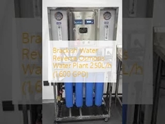 Instalação de água de osmose inversa de água salgada 250L/h (1,600 GPD)